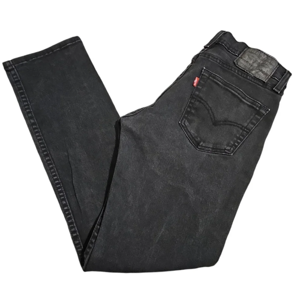 Levis Mens Black 511 Performance Slim Straight Stretch Denim Jeans‎ Size 29x30
